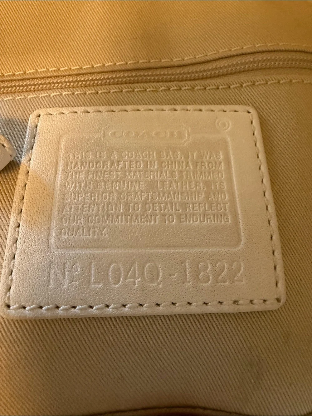 Coach Hampton Soho White/Pink Plaid